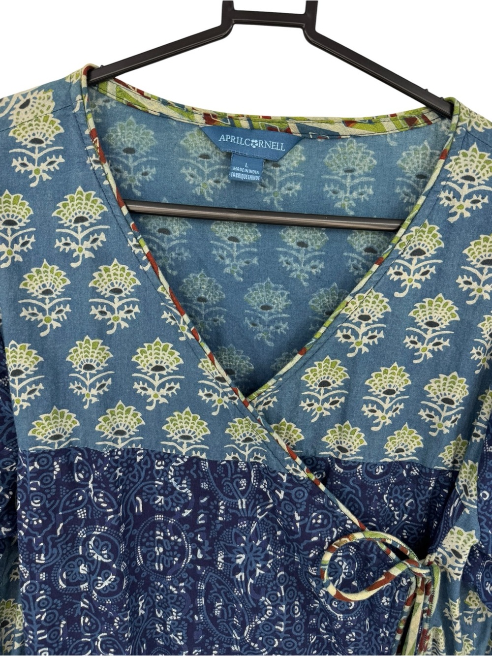 April Cornell Wrap Jacket Duster Lagenlook Boho Dress L - Picture 3 of 6